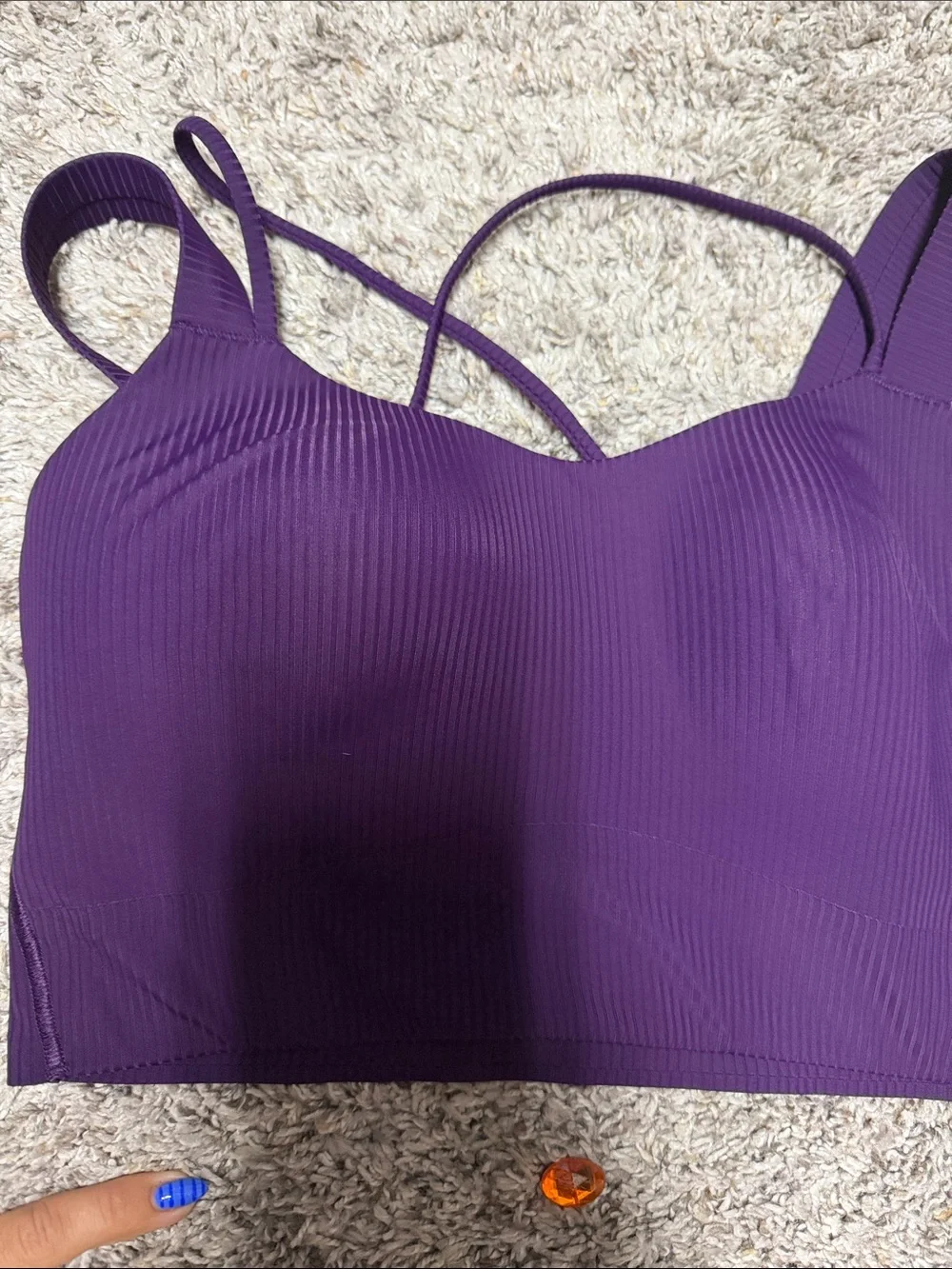 Lululemon like a cloud ribbed bra size 6